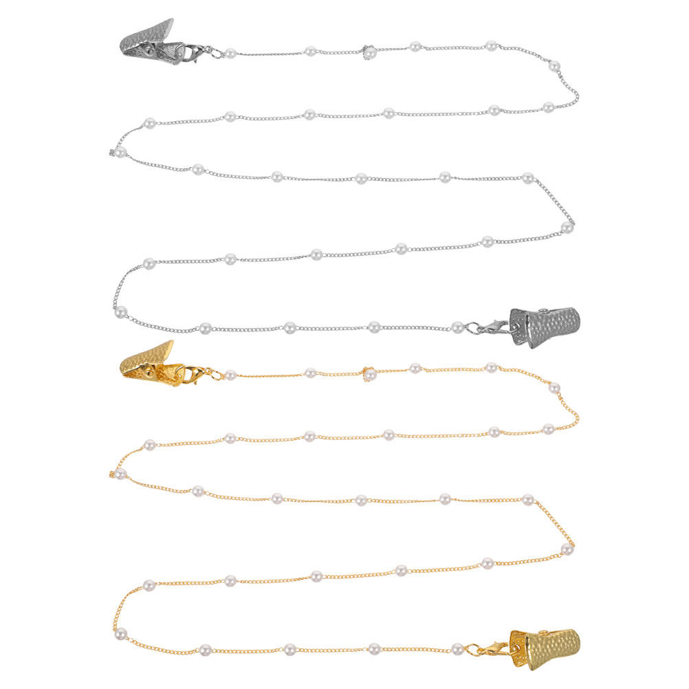 Mask Chain Holder - قطعتان من سلسلة النظارات الأنيقة المزينة
