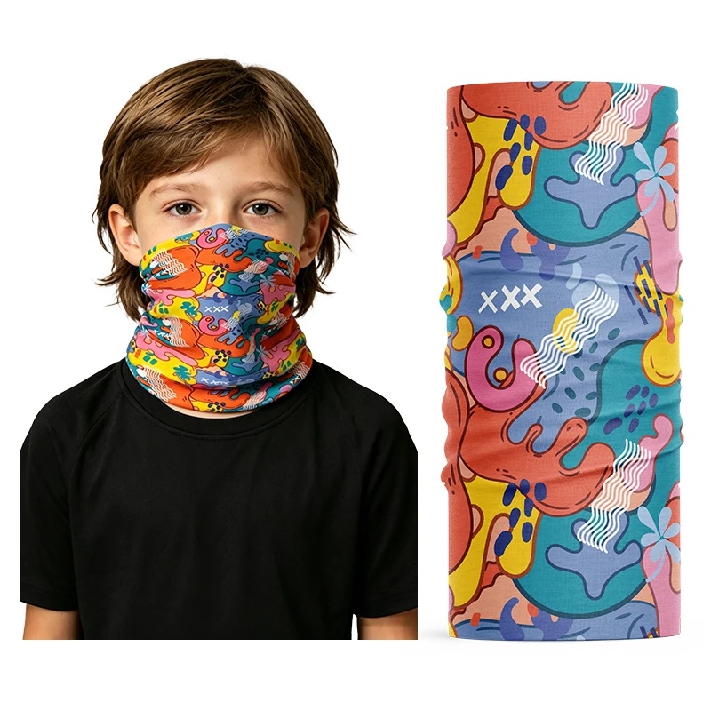 Kids Face Mask - وشاح رقبة للأطفال من قماش الحرير